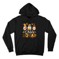 Cna Squad Gnome Nurse Leopard Thanksgiving Fall Stethoscope Tall Hoodie