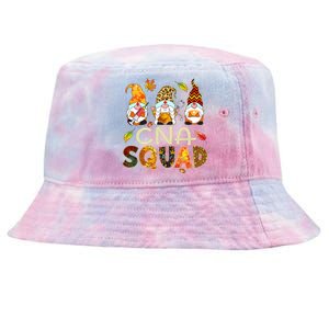 Cna Squad Gnome Nurse Leopard Thanksgiving Fall Stethoscope Tie-Dyed Bucket Hat