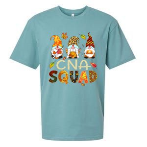 Cna Squad Gnome Nurse Leopard Thanksgiving Fall Stethoscope Sueded Cloud Jersey T-Shirt