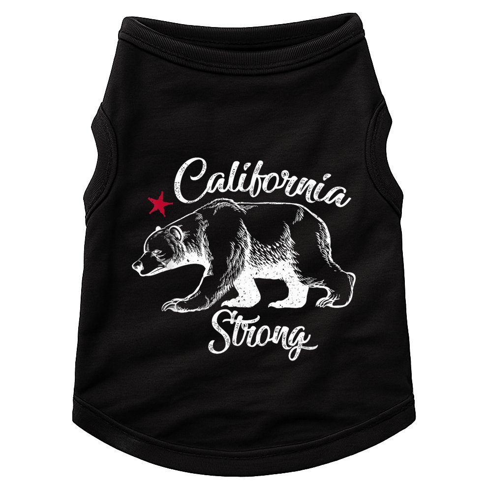 California Strong Grizzly Bear Doggie Tank