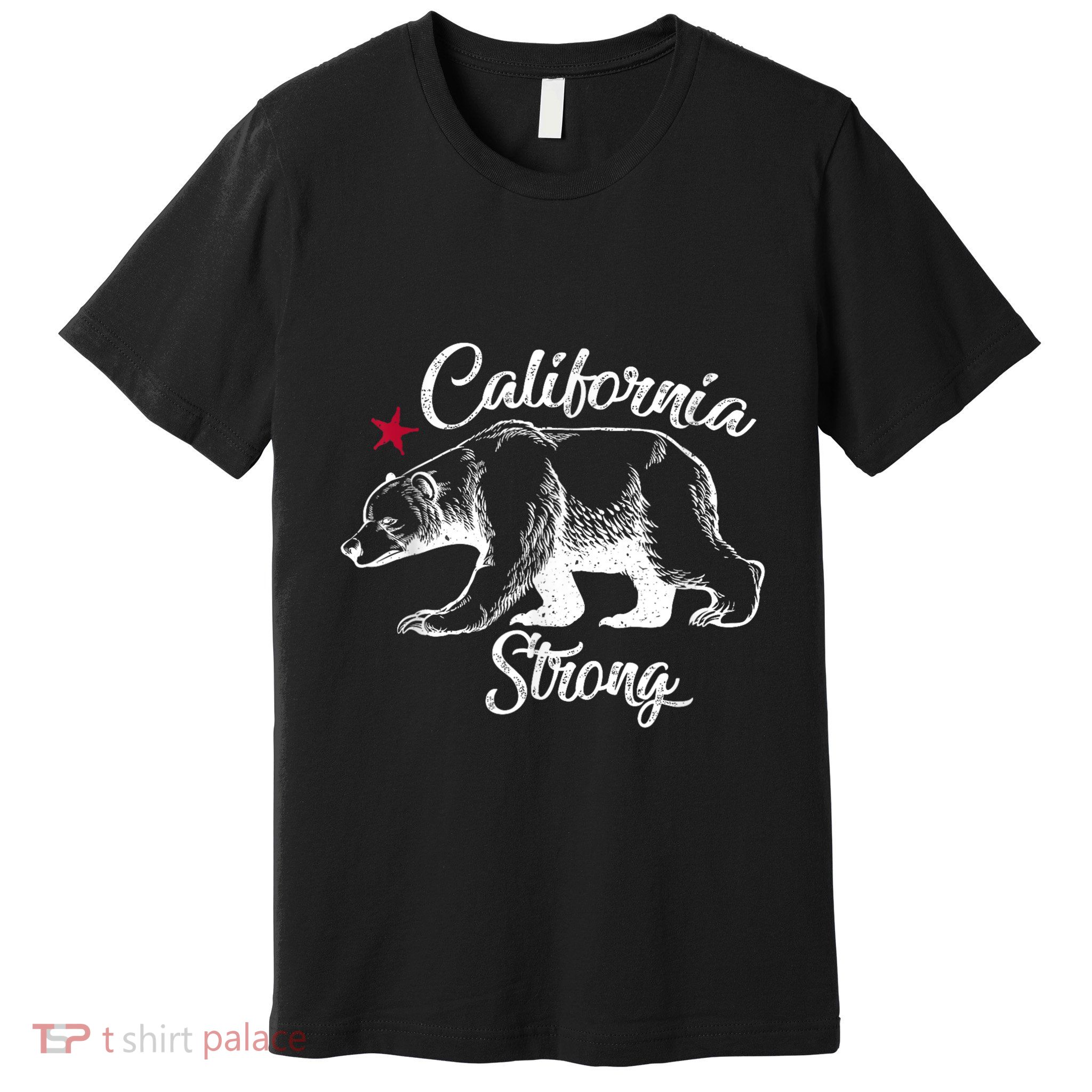California Strong Grizzly Bear Premium T-Shirt