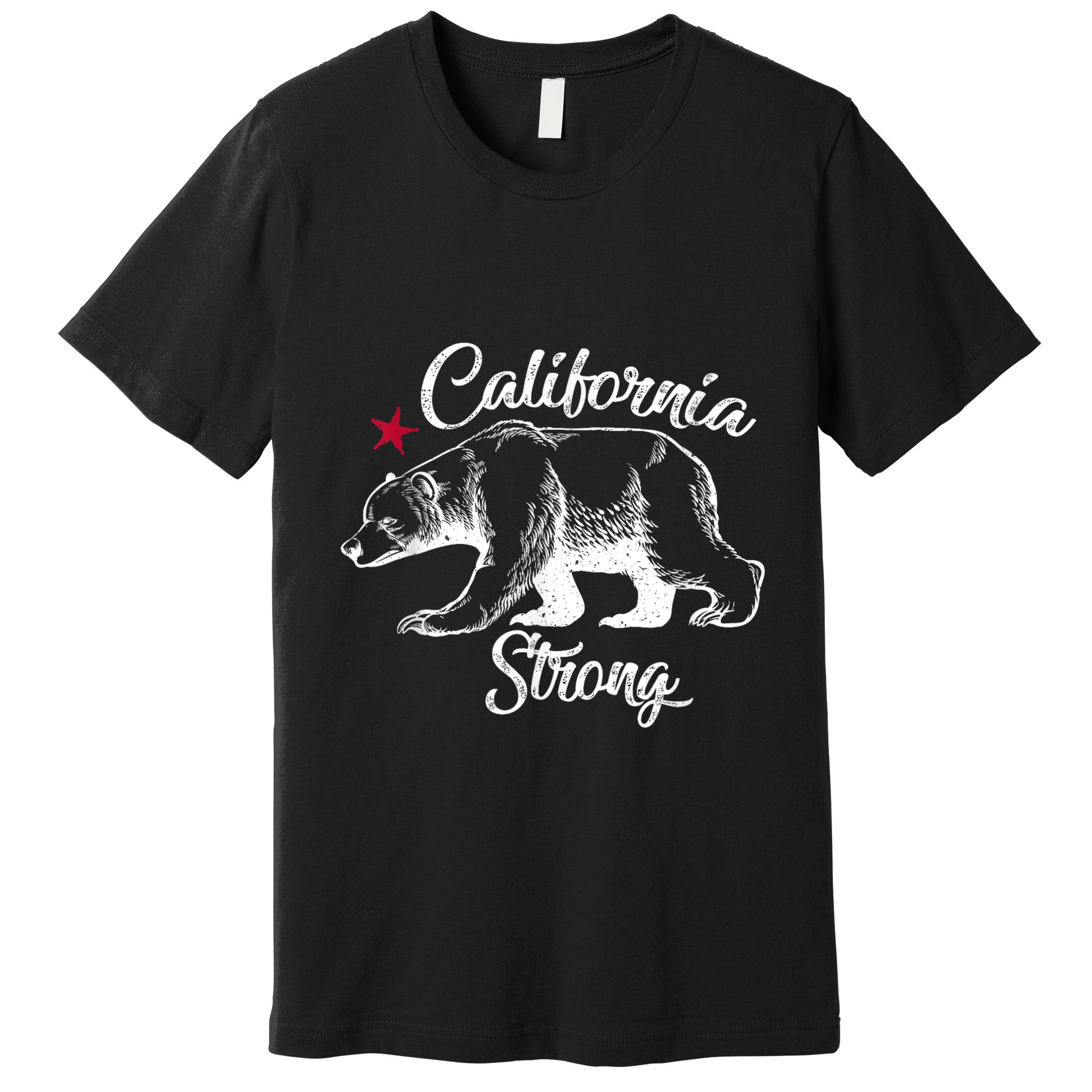 California Strong Grizzly Bear Premium T-Shirt