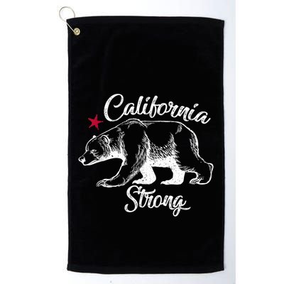 California Strong Grizzly Bear Golf Towel