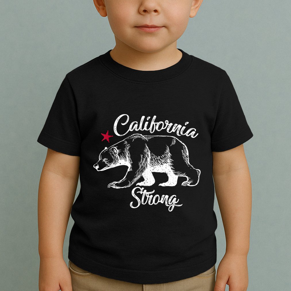 California Strong Grizzly Bear Toddler T-Shirt