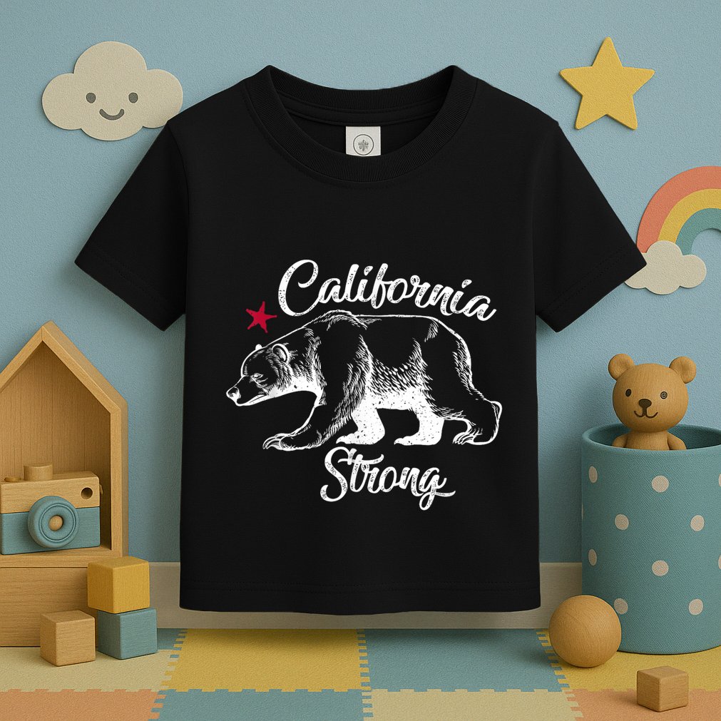 California Strong Grizzly Bear Toddler T-Shirt