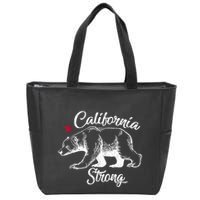 California Strong Grizzly Bear Zip Tote Bag