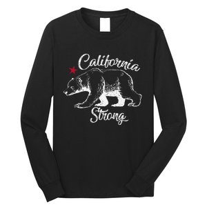 California Strong Grizzly Bear Gift Long Sleeve Shirt