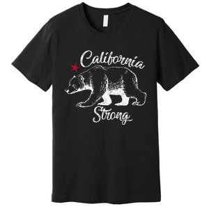 California Strong Grizzly Bear Gift Premium T-Shirt