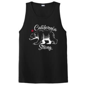 California Strong Grizzly Bear Gift PosiCharge Competitor Tank