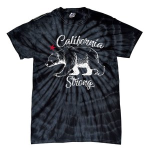 California Strong Grizzly Bear Gift Tie-Dye T-Shirt