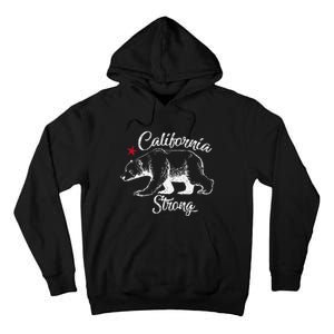 California Strong Grizzly Bear Gift Tall Hoodie