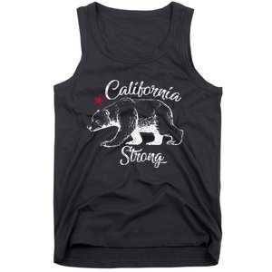 California Strong Grizzly Bear Gift Tank Top