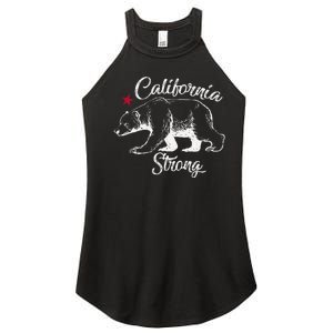 California Strong Grizzly Bear Gift Women's Perfect Tri Rocker Tank