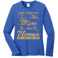 Cute Sunflower God Gifted Me Two Titles Mom And Memaw Cute Gift Ladies Long Sleeve Shirt