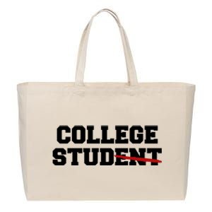 College Stud Gift Cotton Canvas Jumbo Tote