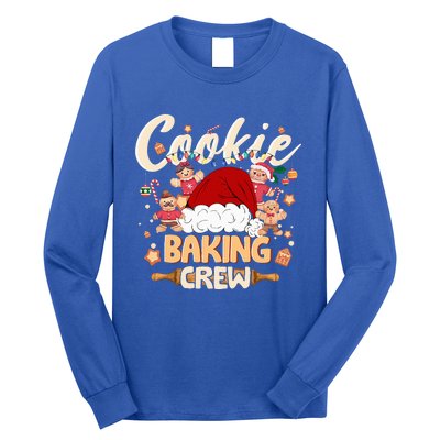 Christmas Santa Gingerbread Cookie Baking Crew Long Sleeve Shirt