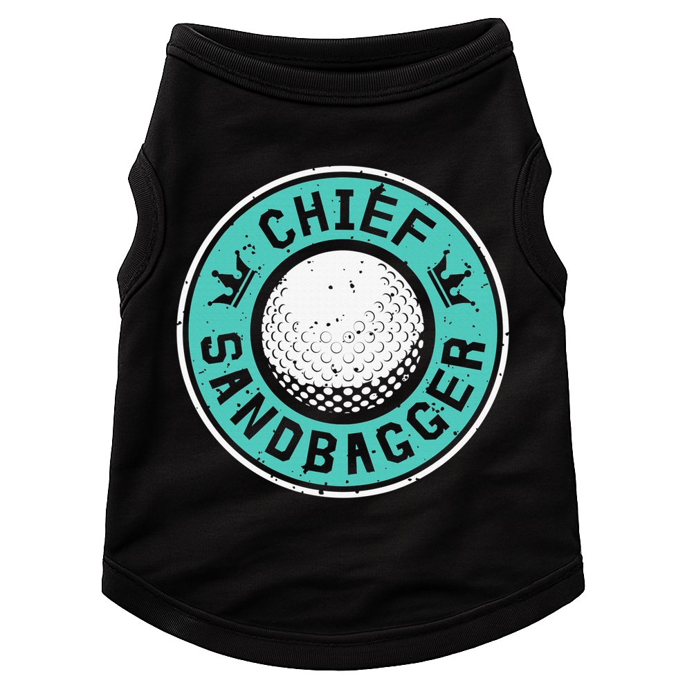 Chief Sandbagger Gag Funny Golf Team Gift Doggie Tank