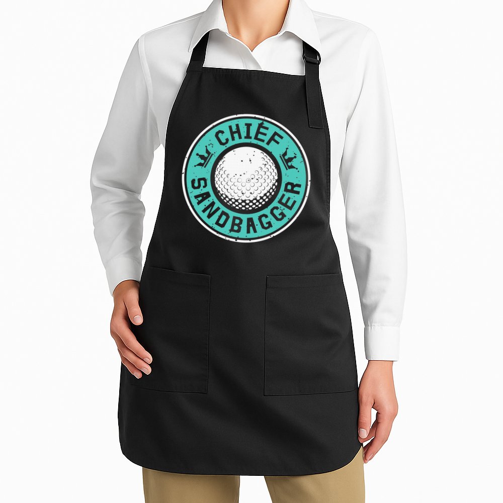 Chief Sandbagger Gag Funny Golf Team Gift Apron