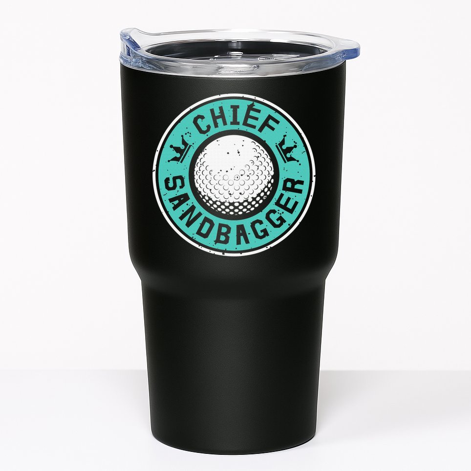 Chief Sandbagger Gag Funny Golf Team Gift Tumbler
