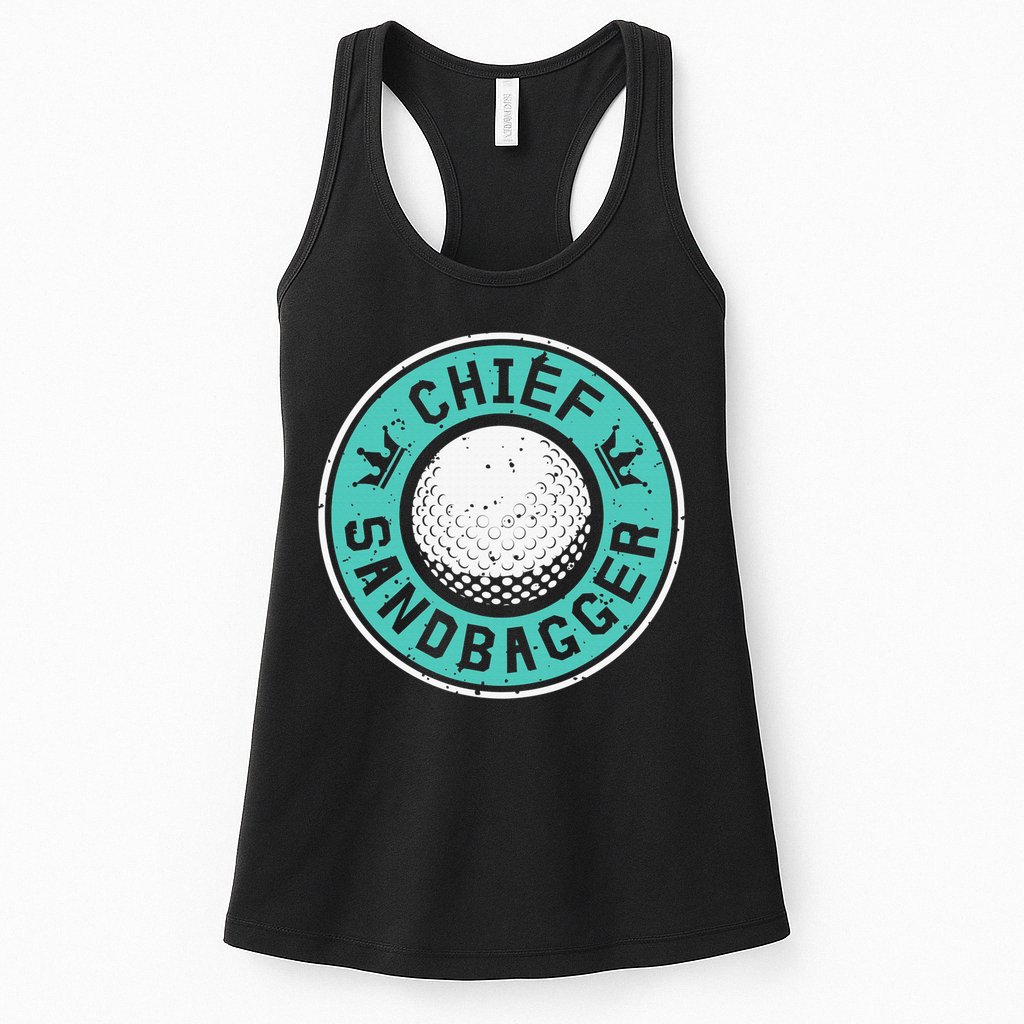 Chief Sandbagger Gag Funny Golf Team Gift Womens Tank Top