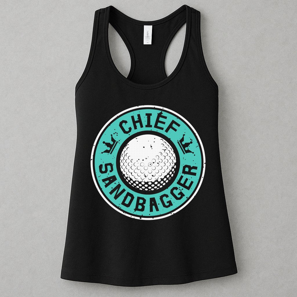 Chief Sandbagger Gag Funny Golf Team Gift Womens Tank Top
