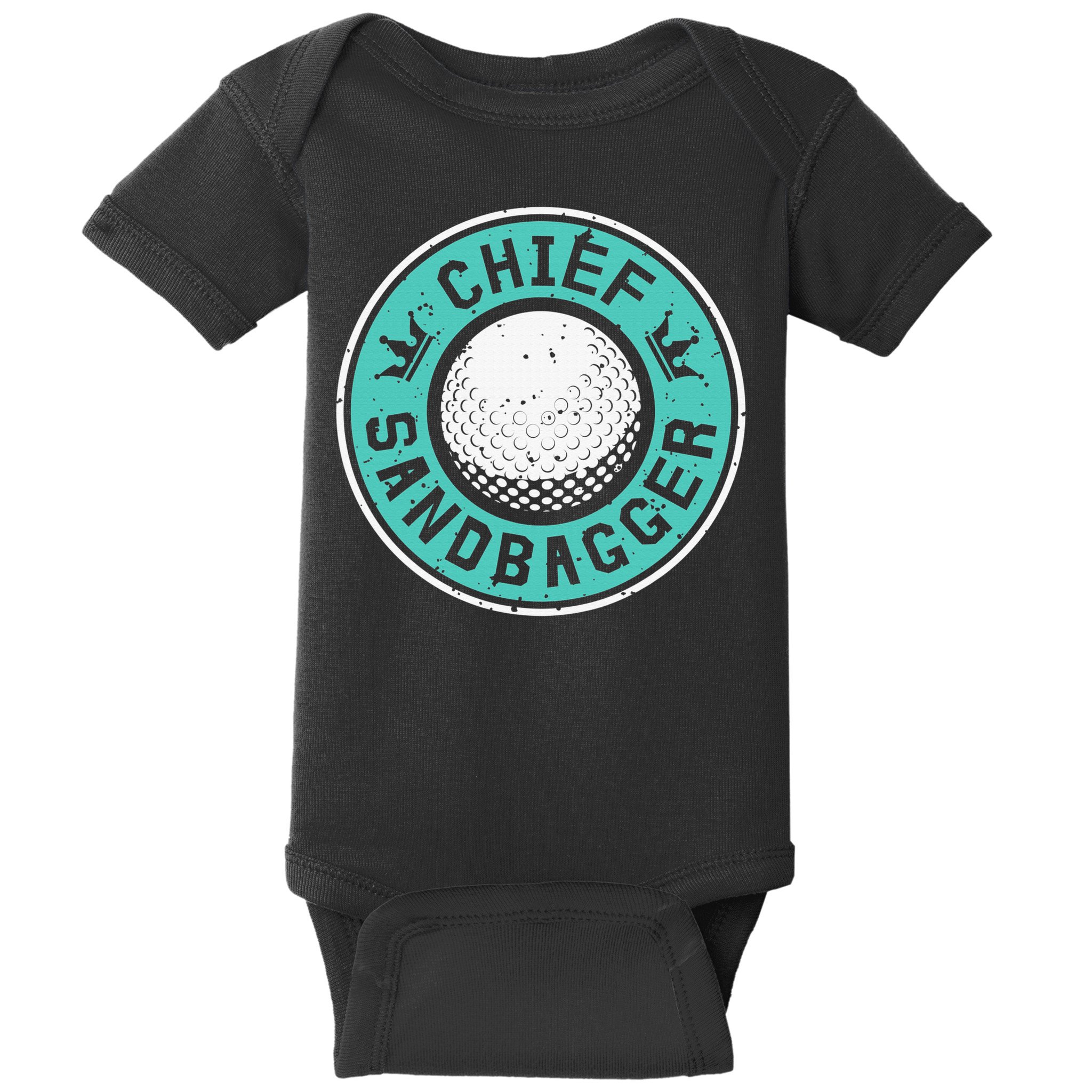 Chief Sandbagger Gag Funny Golf Team Gift Baby Bodysuit