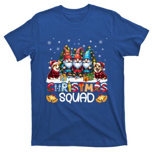 Christmas Squad Gnomes And Corgis Santa Hat Snowflakes Xmas Cute Gift T-Shirt