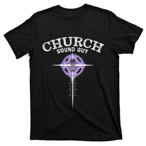 Church Sound Guy Cross Sound Board Fader T-Shirt