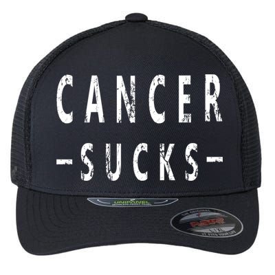 Cancer Sucks Gift Hooded Cancer Gift Flexfit Unipanel Trucker Cap