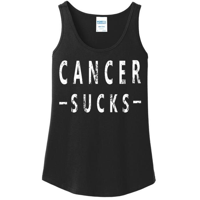 Cancer Sucks Gift Hooded Cancer Gift Ladies Essential Tank