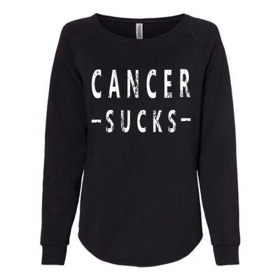 Cancer Sucks Gift Hooded Cancer Gift Womens California Wash Sweatshirt