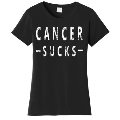 Cancer Sucks Gift Hooded Cancer Gift Women's T-Shirt