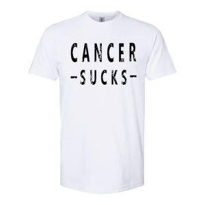 Cancer Sucks Gift Hooded Cancer Gift Softstyle CVC T-Shirt