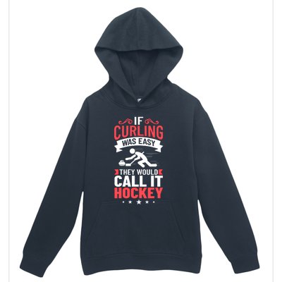 Curling Sport Game Curler Player Stones Broom Curl Gift Urban Pullover Hoodie