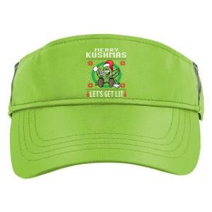 Cannabis Stoner Gift Marijuana Ugly Christmas LetS Get Lit Gift Adult Drive Performance Visor