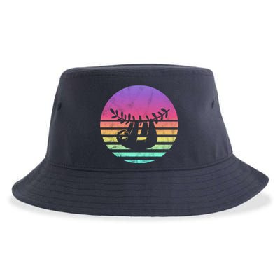 Classic Sloth Gift Graphic Sustainable Bucket Hat