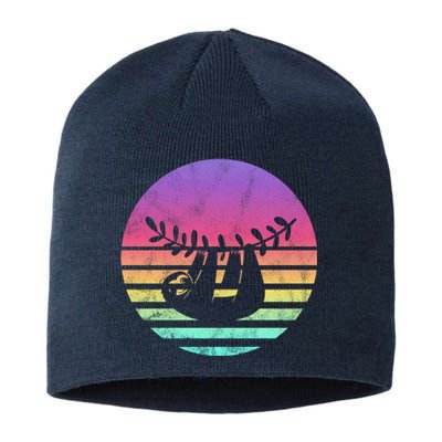 Classic Sloth Gift Graphic Sustainable Beanie