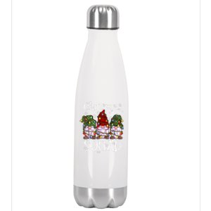 Christmas Squad Gnomies Christmas Gnome Family Matching Pjs Great Gift Stainless Steel Insulated Water Bottle