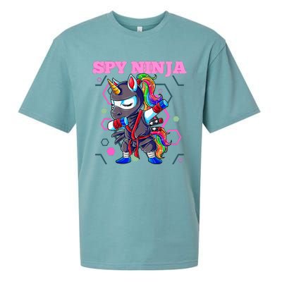 Cool Spy Gaming Ninja Gamer Unicorn Ninja Sueded Cloud Jersey T-Shirt