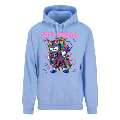 Cool Spy Gaming Ninja Gamer Unicorn Ninja Unisex Surf Hoodie