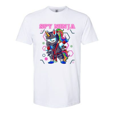 Cool Spy Gaming Ninja Gamer Unicorn Ninja Softstyle CVC T-Shirt