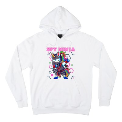 Cool Spy Gaming Ninja Gamer Unicorn Ninja Hoodie