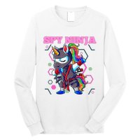 Cool Spy Gaming Ninja Gamer Unicorn Ninja Long Sleeve Shirt