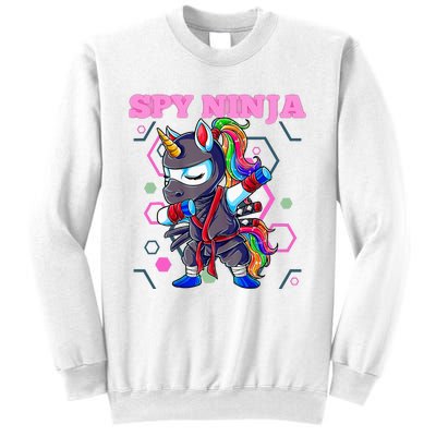 Cool Spy Gaming Ninja Gamer Unicorn Ninja Sweatshirt