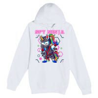 Cool Spy Gaming Ninja Gamer Unicorn Ninja Premium Pullover Hoodie