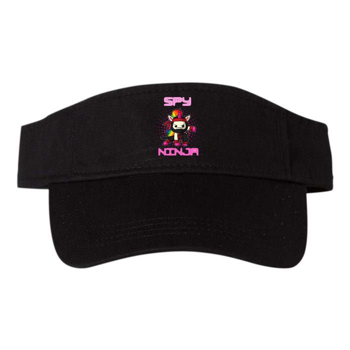 Cool Spy Gaming Ninja Gamer Unicorn Ninja Valucap Bio-Washed Visor