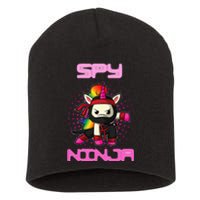 Cool Spy Gaming Ninja Gamer Unicorn Ninja Short Acrylic Beanie