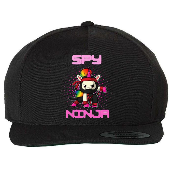 Cool Spy Gaming Ninja Gamer Unicorn Ninja Wool Snapback Cap