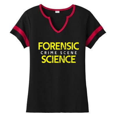 Crime Scene Gift Ladies Halftime Notch Neck Tee