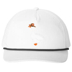 Cute Silly Goose Ugly Xmas Funny Goose Trendy Clothing Snapback Five-Panel Rope Hat